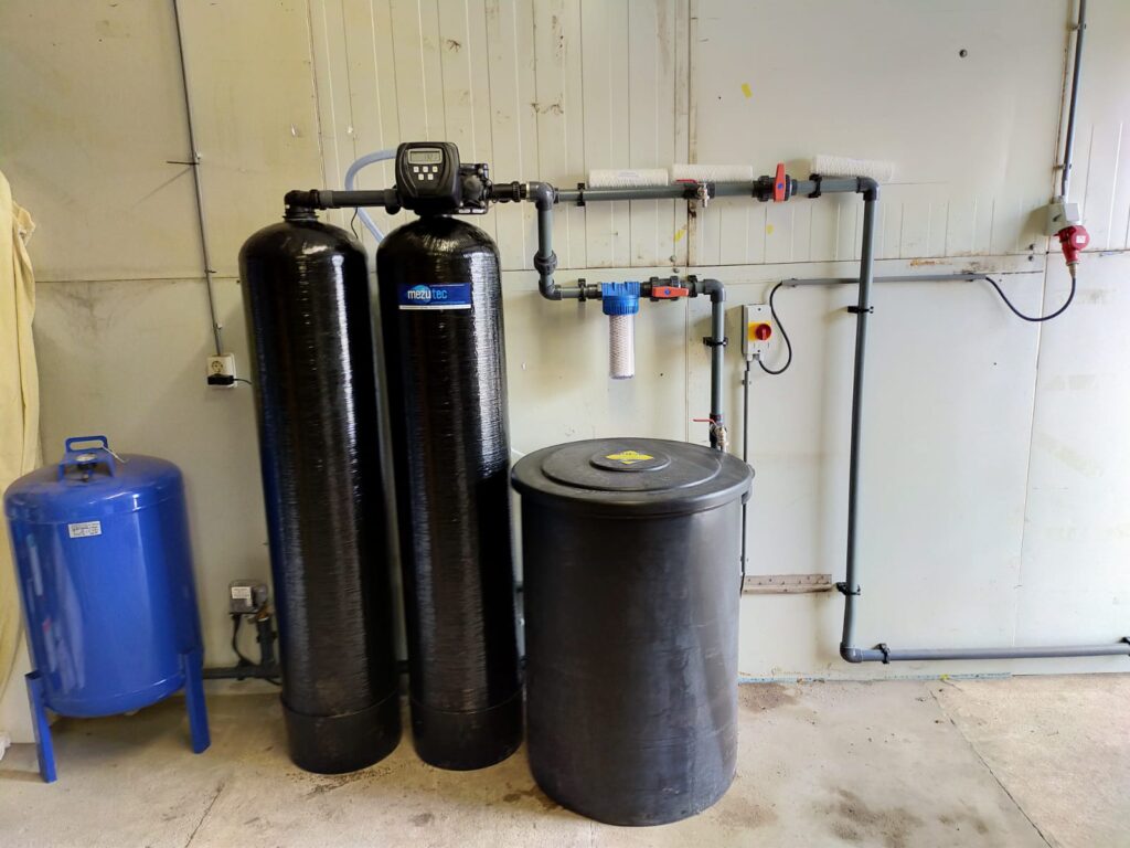 Ontijzeringsinstallatie geplaatst