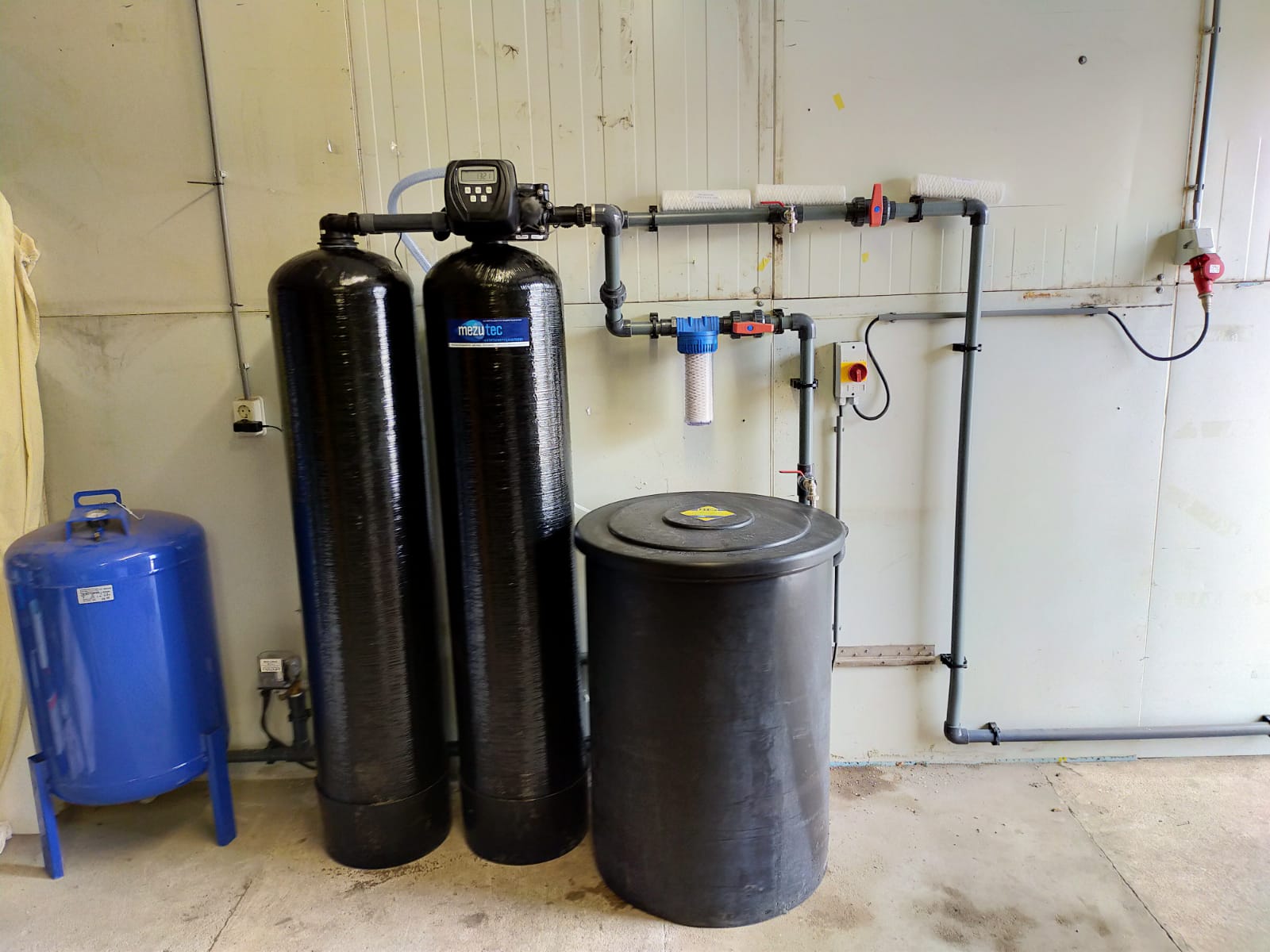 Ontijzeringsinstallatie geplaatst